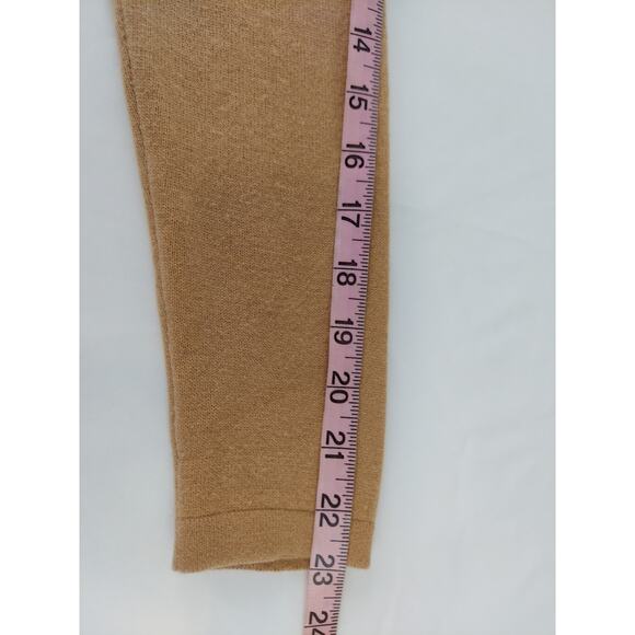 Pure Collection 100% Cashmere V Neck Sweater Tan Camel UK 10 US 4/6 Small - Picture 11 of 11